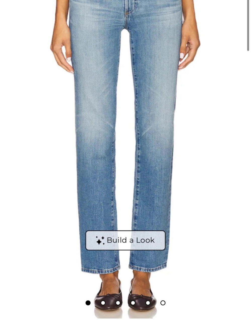 AG Adriano Goldschmied Light Blue Straight-Leg Jeans